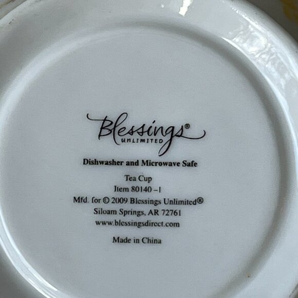 2 Soup Coffee Tea Cups Mugs by Blessings Unlimited Hope Romans 15:13 NIV - Picture 12 of 13